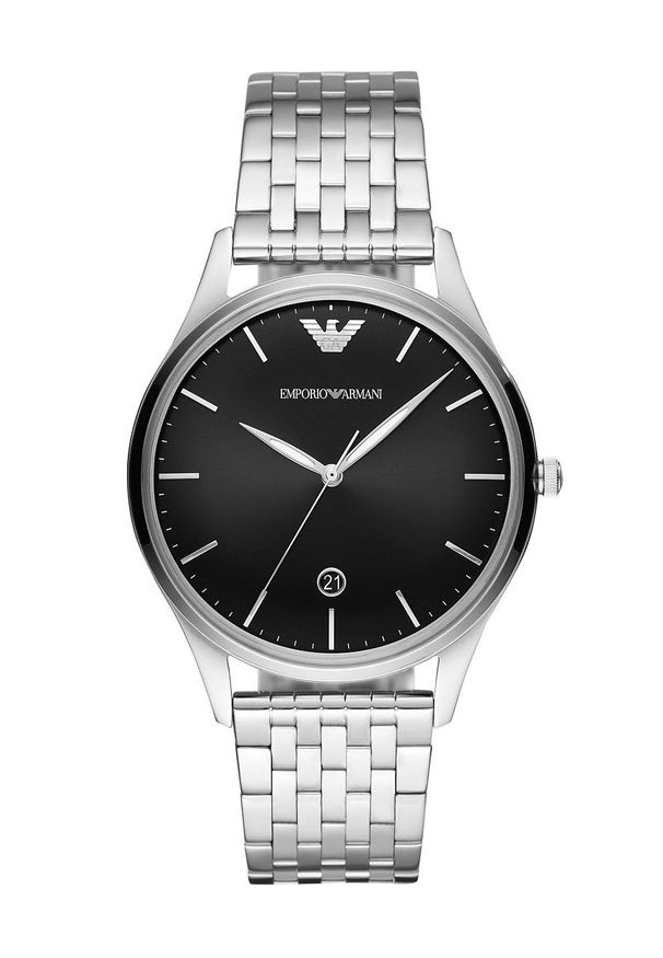 Emporio Armani - Zegarek AR11286. Kolor: srebrny. Materiał: materiał