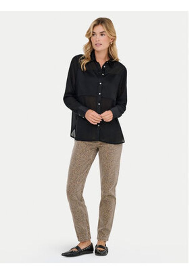 only - ONLY Koszula Star 15360299 Czarny Regular Fit. Kolor: czarny. Materiał: syntetyk