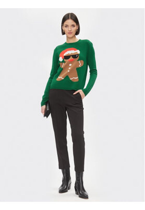 only - ONLY Sweter 15303268 Zielony Regular Fit. Kolor: zielony. Materiał: syntetyk