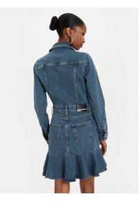 Karl Lagerfeld Jeans Sukienka jeansowa 245J1302 Niebieski Slim Fit. Kolor: niebieski. Materiał: bawełna #5