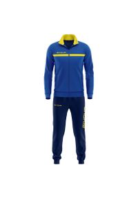 Dres z polaru zapinany na suwak Givova One. Kolor: żółty, niebieski, wielokolorowy. Materiał: polar, dresówka. Sport: fitness, piłka nożna #1