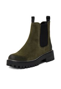 Jenny - JENNY Sztyblety CEO-WS13202-05 Khaki. Kolor: brązowy. Materiał: skóra