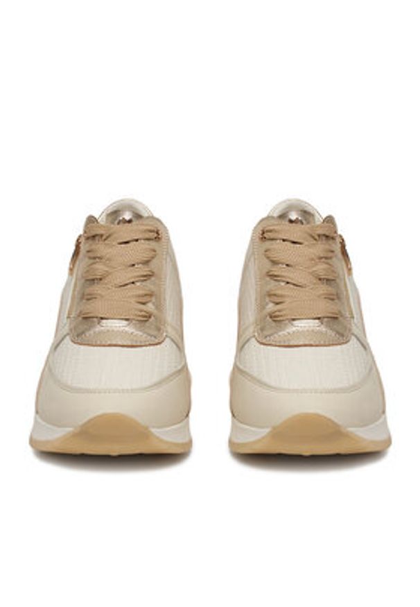 MEXX Sneakersy EO-25F589-1 Écru. Materiał: skóra