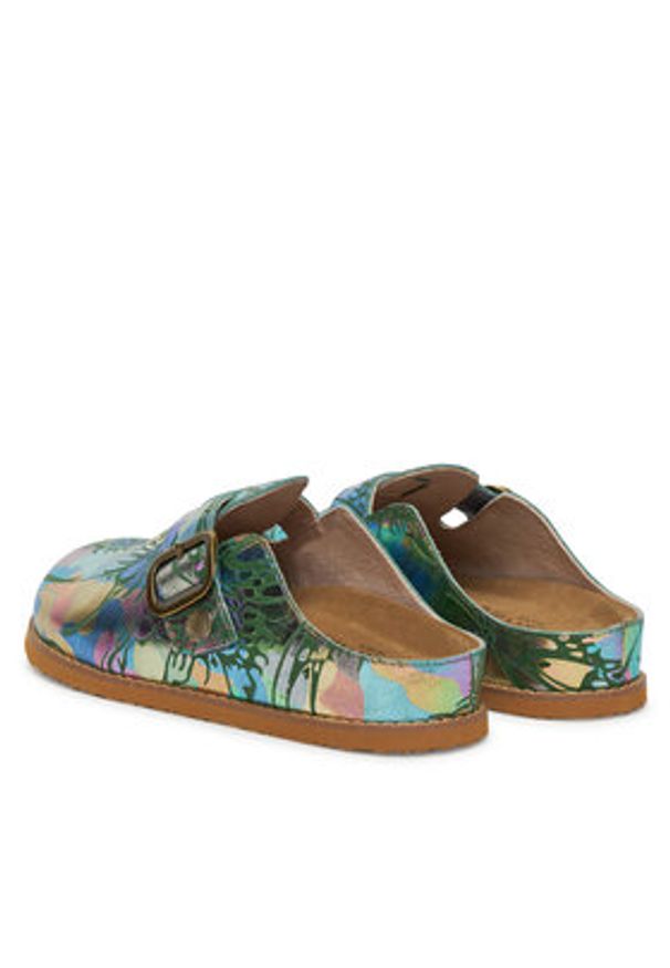 Laura Vita Klapki Brownieo 12 Srebrny. Kolor: srebrny. Materiał: skóra