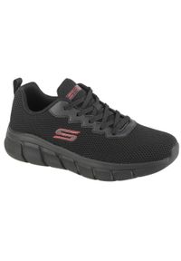 skechers - Męskie BOBS B FLEX CHILL EDGE Sneakersy Czarny. Zapięcie: bez zapięcia. Kolor: czarny. Materiał: materiał. Szerokość cholewki: normalna. Model: Skechers Sport