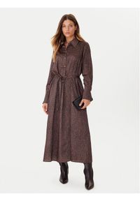 JOOP! Sukienka koszulowa 58 JW243D268 30049375 Beżowy Regular Fit. Kolor: beżowy. Materiał: syntetyk. Typ sukienki: koszulowe