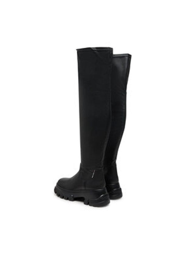 Tommy Jeans Kozaki Tjw Lightweight Otk Boot EN0EN02634 Czarny. Kolor: czarny. Materiał: skóra