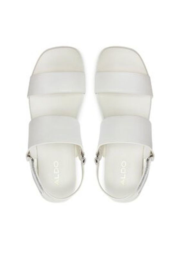 Aldo Sandały Thila 13713130 Biały. Kolor: biały. Materiał: skóra