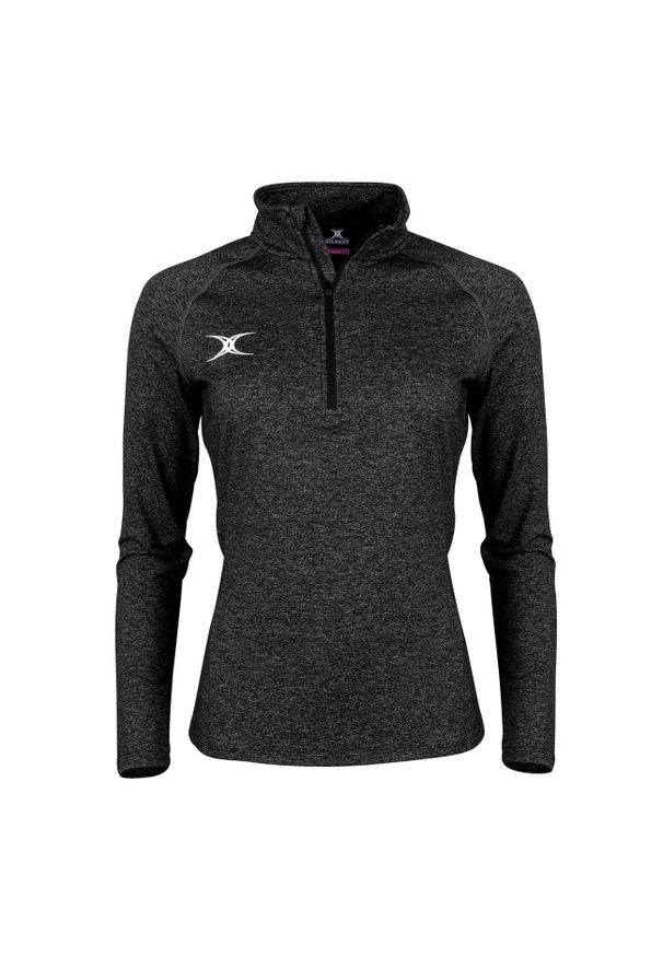 GILBERT - Damski dżersej rozgrzewający Gilbert Pro Synergie. Kolor: czarny. Materiał: jersey. Sport: fitness