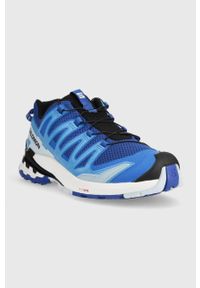 salomon - Salomon buty XA PRO 3D V9 kolor niebieski. Zapięcie: sznurówki. Kolor: niebieski. Materiał: syntetyk, materiał. Szerokość cholewki: normalna #2