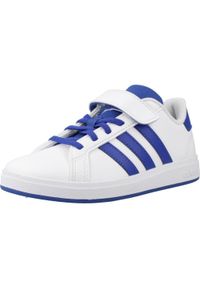Adidas - Kapcie ADIDAS GRAND COURT 2.0 EL Biały. Okazja: na co dzień. Kolor: biały. Materiał: syntetyk, tkanina