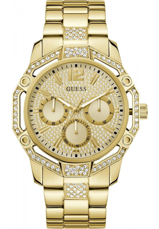 Zegarek męski Guess GW0990G2 CYRKONIE złoty. Kolor: złoty