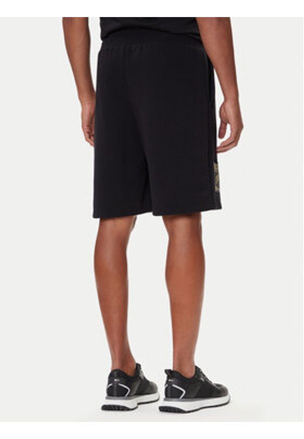 Plein Sport Szorty sportowe PAEC MJT2601 STE003N Czarny Regular Fit. Kolor: czarny. Materiał: bawełna. Styl: sportowy