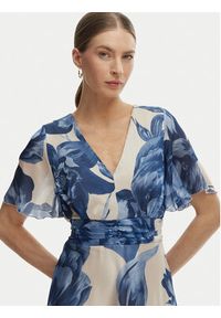 Rinascimento Sukienka koktajlowa CFC0128026003 Niebieski Regular Fit. Kolor: niebieski. Materiał: syntetyk. Styl: wizytowy #3