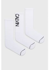 Calvin Klein - Skarpetki (3-pack). Kolor: biały #1