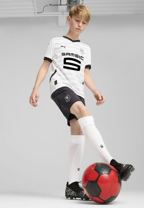 Puma - Stade Rennais F.C. Młodzieżowa koszulka wyjazdowa Palermo F.C. 24/25 PUMA. Kolor: biały, wielokolorowy, czarny