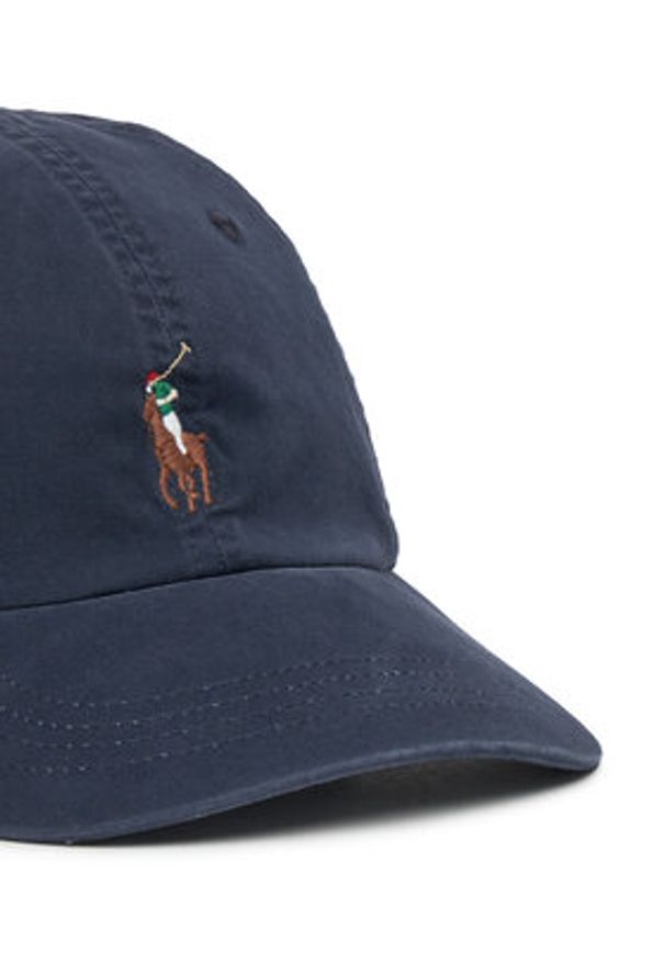 Polo Ralph Lauren Czapka z daszkiem 211954881004 Granatowy. Kolor: niebieski. Materiał: materiał, bawełna