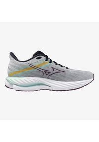 Buty do biegania damskie Mizuno Wave Inspire 21 pearl blue/dark purple/ice green. Kolor: szary, biały, wielokolorowy. Model: Mizuno Wave. Sport: bieganie #2