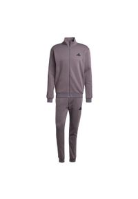 Adidas - Dres Sportswear Basic 3-Stripes Fleece. Kolor: fioletowy. Materiał: dresówka