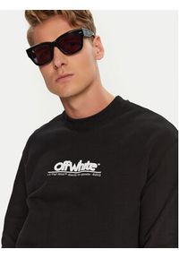 OFF-WHITE - Off-White Bluza OMBA057S23FLE0021001 Czarny Regular Fit. Kolor: czarny. Materiał: bawełna #3
