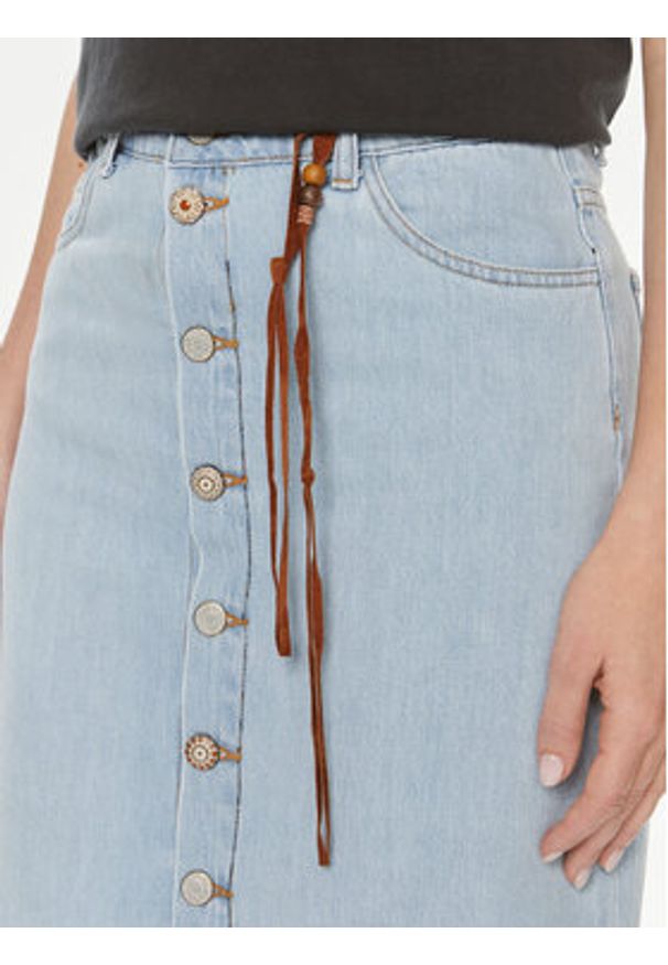 ViCOLO Spódnica jeansowa DB5089 Niebieski Regular Fit. Kolor: niebieski. Materiał: bawełna