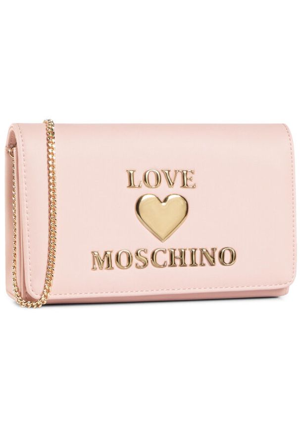Love Moschino - LOVE MOSCHINO Torebka JC4057PP1BLE0600 Różowy. Kolor: różowy. Materiał: skórzane