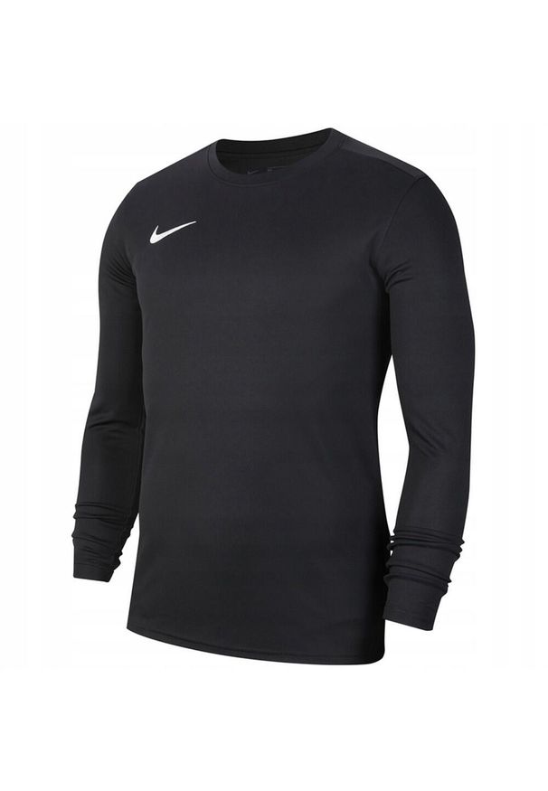 Nike - Męska Koszulka Z Długim Rękawem Park VII Jersey DriFIT. Kolor: czarny. Materiał: jersey. Długość rękawa: długi rękaw. Długość: długie