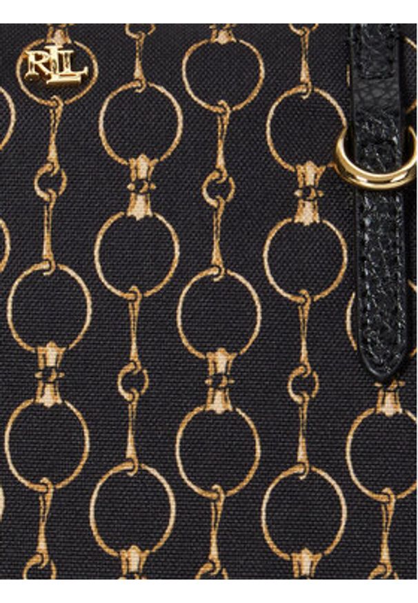 Lauren Ralph Lauren - LAUREN RALPH LAUREN Torebka 431916737040 Czarny. Kolor: czarny. Materiał: skórzane