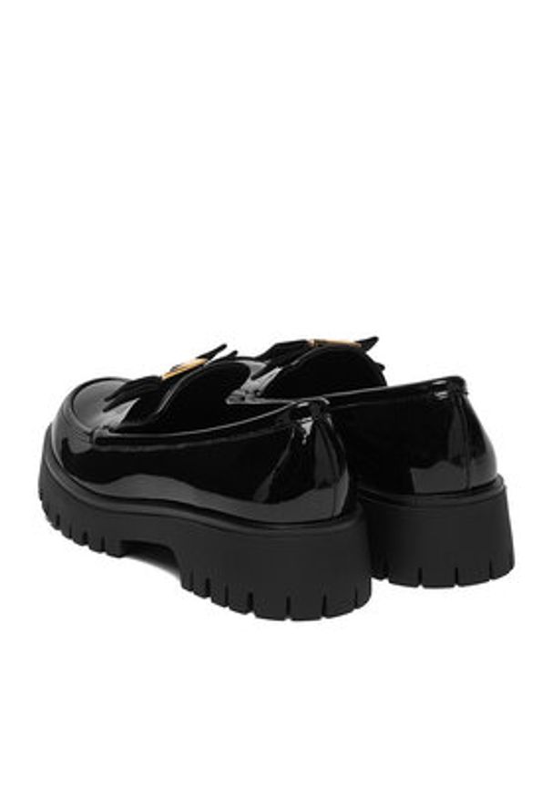 MEXX Loafersy EO-WS6035-01 Czarny. Kolor: czarny. Materiał: lakier, skóra