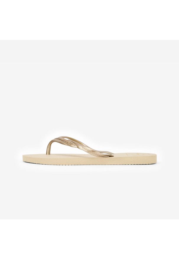 Japonki damskie Havaianas Fantasia. Okazja: na plażę. Kolor: beżowy. Materiał: kauczuk, syntetyk