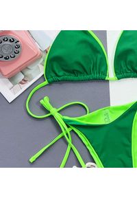 Intica - Bikini plażowe z regulowanymi sznureczkami Fawn. Kolor: niebieski. Materiał: tkanina, materiał #7