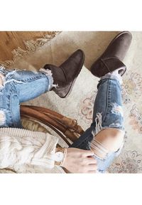 EMU Australia Śniegowce Wallaby Mini Teens T10103 Brązowy. Kolor: brązowy. Materiał: skóra #2