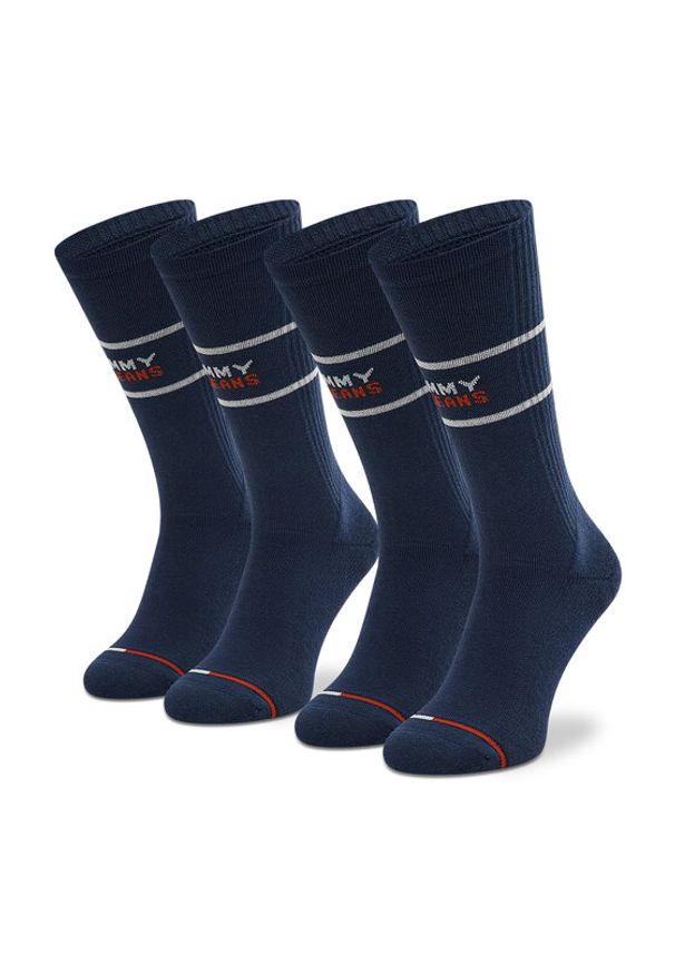 TOMMY HILFIGER - Tommy Hilfiger Skarpety długie 701218704 Granatowy. Kolor: niebieski. Materiał: materiał