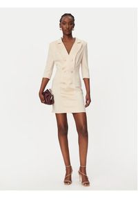 Rinascimento Sukienka koktajlowa CFC0128109003 Beżowy Slim Fit. Kolor: beżowy. Materiał: syntetyk. Styl: wizytowy #5