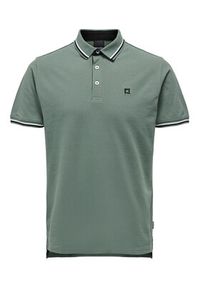 Only & Sons Polo Fletcher 22024827 Zielony Regular Fit. Typ kołnierza: polo. Kolor: zielony. Materiał: bawełna #5