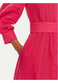 Marella Sukienka letnia Estasi 2413221094 Różowy Regular Fit. Kolor: różowy. Materiał: len. Sezon: lato