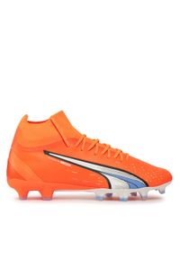 Puma Buty do piłki nożnej Ultra Pro 107240 01 Pomarańczowy. Kolor: pomarańczowy. Materiał: skóra
