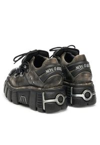 NEW ROCK Sneakersy M-120N-C69 Czarny. Kolor: czarny. Materiał: skóra #4