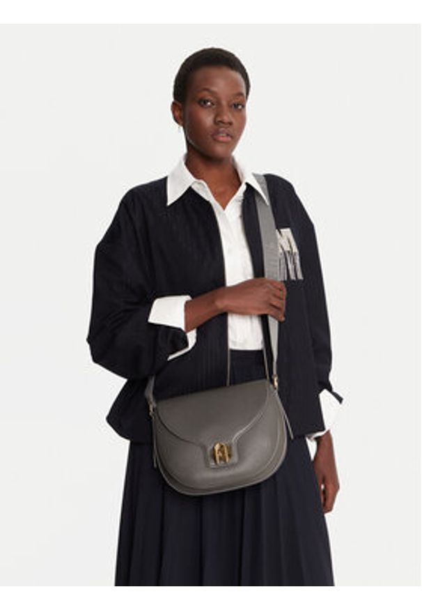 Furla Torebka Lotus WB01605 BX0356 CN 4295S 1002 Szary. Kolor: szary. Materiał: skórzane