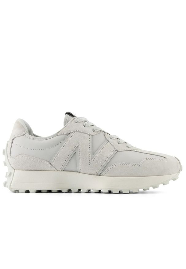 Buty New Balance U327LQ - szare. Okazja: na co dzień. Kolor: szary. Materiał: materiał, skóra, zamsz, guma. Szerokość cholewki: normalna