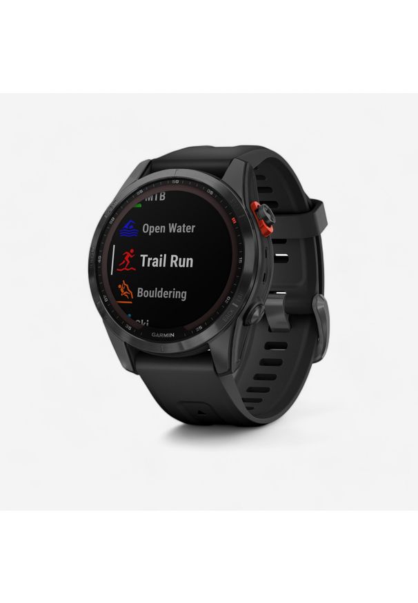 GARMIN - Second Life - Zegarek z GPS Garmin Fenix 7S Solar Silver Grey - Stan Dobry