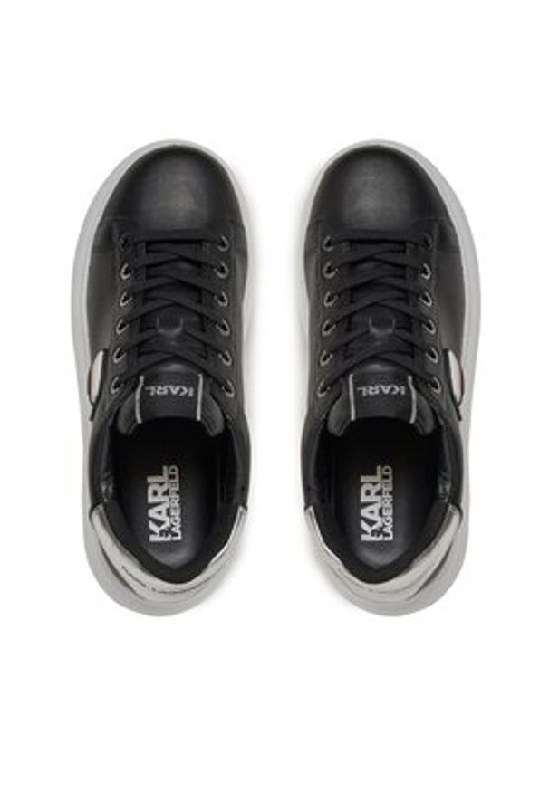 Karl Lagerfeld - KARL LAGERFELD Sneakersy KL63530N Czarny. Kolor: czarny. Materiał: skóra