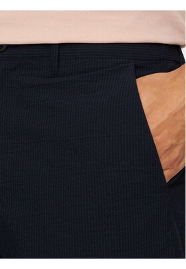 Selected Homme Szorty materiałowe Slhregular-Karl 16092367 Granatowy Regular Fit. Kolor: niebieski. Materiał: bawełna