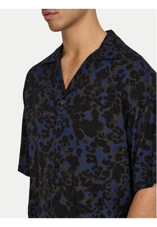 Only & Sons Koszula Harris 22032732 Granatowy Relaxed Fit. Kolor: niebieski. Materiał: wiskoza