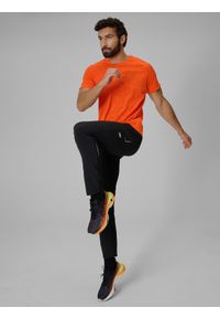 4f - 4F Koszulka treningowa regular szybkoschnąca męska - pomarańczowa XXL. Kolor: pomarańczowy. Materiał: skóra, materiał. Długość rękawa: raglanowy rękaw. Sport: fitness #2