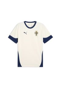 Puma - Koszulka treningowa Portugal 2025. Kolor: beżowy, niebieski, wielokolorowy. Sport: fitness, piłka nożna