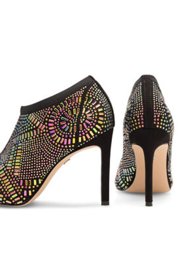 Nine West Botki MAJDY FF-1717 Czarny. Kolor: czarny. Materiał: materiał