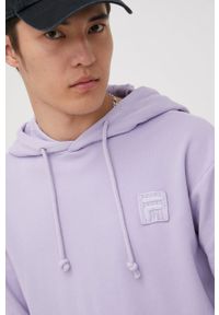Fila bluza Bouillon kolor fioletowy z kapturem gładka. Typ kołnierza: kaptur. Kolor: fioletowy. Materiał: dzianina. Wzór: gładki #5