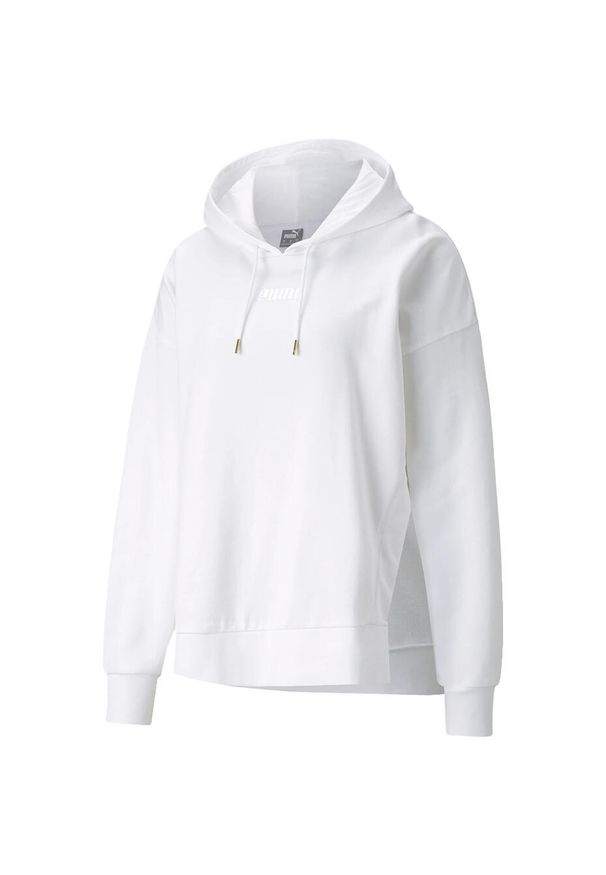 Bluza damska Puma HER Hoodie TR biała. Kolor: biały