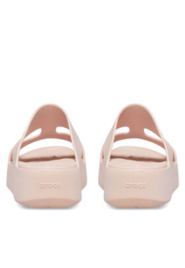 Crocs Klapki Getaway Platform H-Strap 209409 Écru. Obcas: na platformie